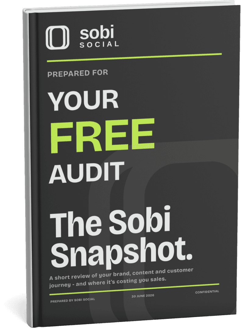 The Sobi Snapshot — cover of your free content audit report